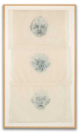 KIKI SMITH (B. 1954) LITHOGRAPH WITH COLLAGE