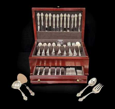 A 125 PIECE SERVICE OF SPANISH BAROQUE STERLING SILVER