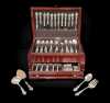 A 125 PIECE SERVICE OF SPANISH BAROQUE STERLING SILVER