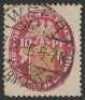 1926 Welfare Fund 10pf+10pf red, gold & carmine Arms, wmk mesh VERTICAL