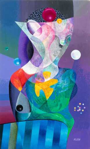 MEDARD KLEIN (1905-2002) ACRYLIC ON ARTIST'S BOARD