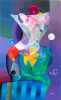 MEDARD KLEIN (1905-2002) ACRYLIC ON ARTIST'S BOARD