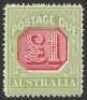 1913-23 Bicolour &pound;1 scarlet & pale green wmk crown double-lined A