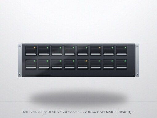 Dell PowerEdge R740xd 2U Server - 2x Xeon Gold 6248R, 384GB, no drives