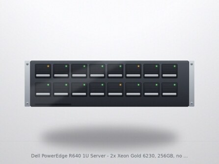 Dell PowerEdge R640 1U Server - 2x Xeon Gold 6230, 256GB, no drives