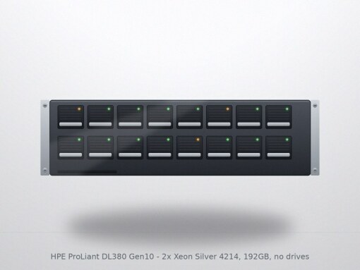 HPE ProLiant DL380 Gen10 - 2x Xeon Silver 4214, 192GB, no drives
