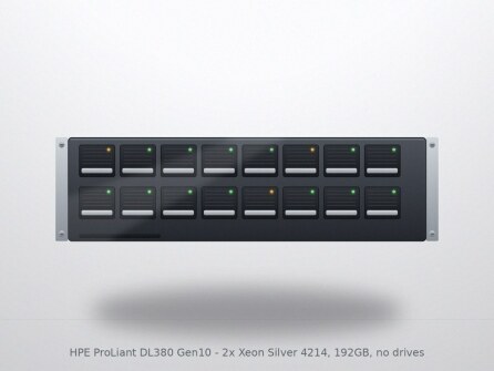 HPE ProLiant DL380 Gen10 - 2x Xeon Silver 4214, 192GB, no drives