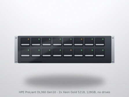HPE ProLiant DL360 Gen10 - 2x Xeon Gold 5218, 128GB, no drives