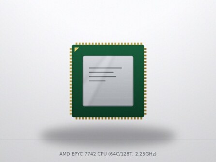 AMD EPYC 7742 CPU (64C/128T, 2.25GHz)