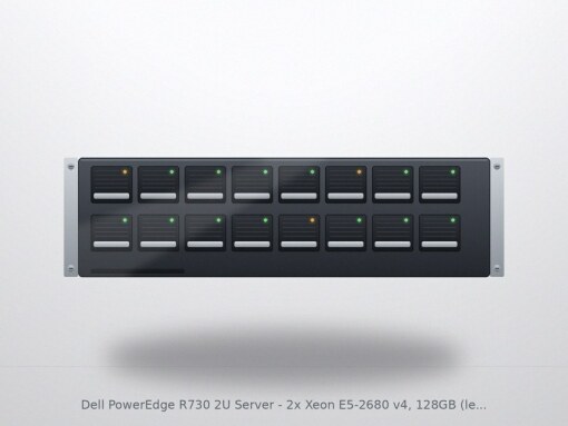 Dell PowerEdge R730 2U Server - 2x Xeon E5-2680 v4, 128GB (legacy)