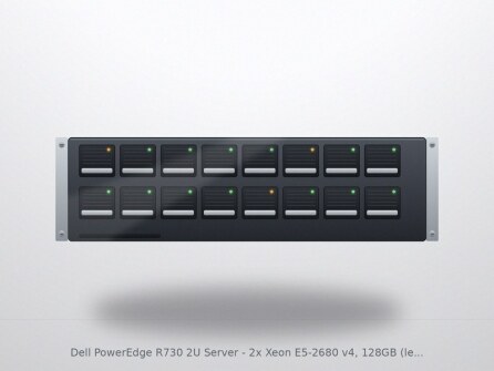 Dell PowerEdge R730 2U Server - 2x Xeon E5-2680 v4, 128GB (legacy)