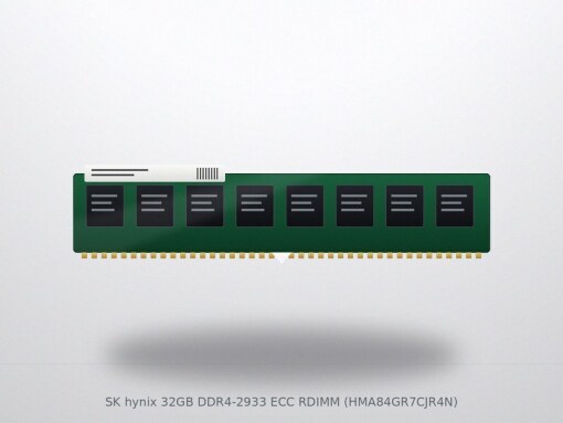 SK hynix 32GB DDR4-2933 ECC RDIMM (HMA84GR7CJR4N)