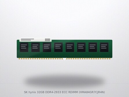 SK hynix 32GB DDR4-2933 ECC RDIMM (HMA84GR7CJR4N)
