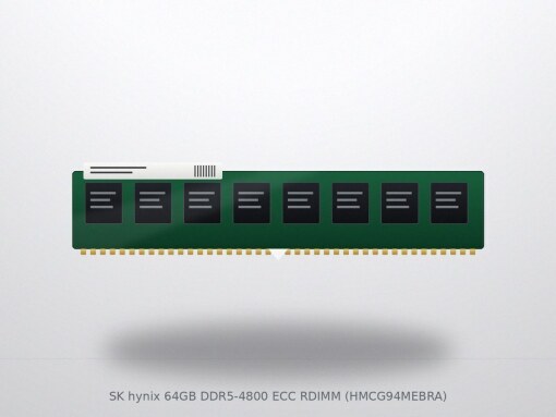 800 x SK hynix 64GB DDR5-4800 ECC RDIMM (HMCG94MEBRA)