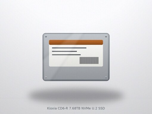 Kioxia CD6-R 7.68TB NVMe U.2 SSD
