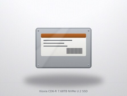 Kioxia CD6-R 7.68TB NVMe U.2 SSD