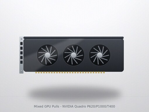 900 x Mixed GPU Pulls - NVIDIA Quadro P620/P1000/T400