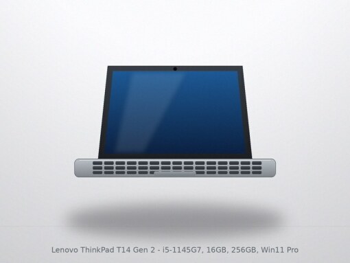 Lenovo ThinkPad T14 Gen 2 - i5-1145G7, 16GB, 256GB, Win11 Pro