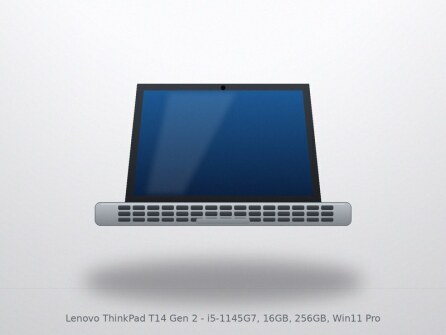 Lenovo ThinkPad T14 Gen 2 - i5-1145G7, 16GB, 256GB, Win11 Pro