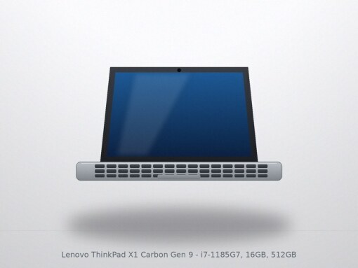 Lenovo ThinkPad X1 Carbon Gen 9 - i7-1185G7, 16GB, 512GB