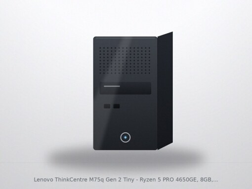 Lenovo ThinkCentre M75q Gen 2 Tiny - Ryzen 5 PRO 4650GE, 8GB, 256GB