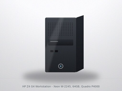 HP Z4 G4 Workstation - Xeon W-2245, 64GB, Quadro P4000