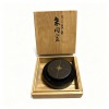 Vermilion Ink Lacquer Seal Case, Made in 1972, Gold Star Pattern