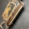 Edo Period Makie Five-Case Inro with Netsuke, Accompanied by a Wooden Box, 58g - 12