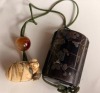 Inro with Signature and Netsuke - 2