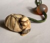 Inro with Signature and Netsuke - 8