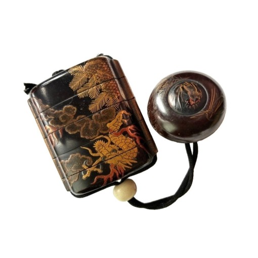 Period Object: Ryu Makie Inro (Dragon Makie Inro)