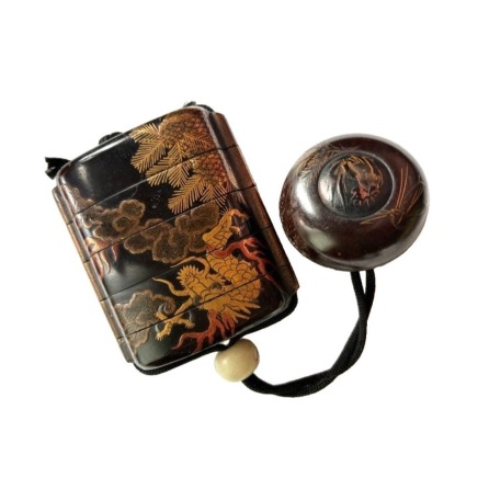 Period Object: Ryu Makie Inro (Dragon Makie Inro)