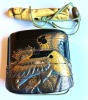 Ancient Object: "Saru Taka Zu Komaki-e Inro" (Inro with High Maki-e Decoration of Monkey and Hawk - 2