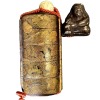 Edo period maki-e inro with Daruma netsuke