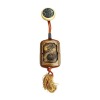 Inro netsuke outer shell maki-e samurai