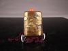 Makie Inro with Gosho-guruma (Imperial Carriage) and Chrysanthemum Grass Pattern, Gold Inlay, Five - 3