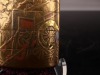 Makie Inro with Gosho-guruma (Imperial Carriage) and Chrysanthemum Grass Pattern, Gold Inlay, Five - 4