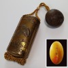 Kajikawa saku kinji maki-e inro (Inro with gold ground maki-e by Kajikawa) - 2