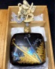 Edo period maki-e inro with wooden box, 102g - 3