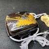 Edo period maki-e inro with wooden box, 102g - 14