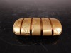 Edo period, gold maki-e inro with withered persimmon pattern, showing period wear. - 4
