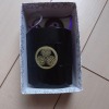 Black lacquer inro with gold patterns. - 6