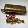 Netsuke of a Human Figure, Makie Lacquer, Uchi Nashiji Five-Tier Inro, 75g - 7