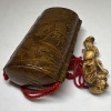 Netsuke of a Human Figure, Makie Lacquer, Uchi Nashiji Five-Tier Inro, 75g - 8