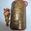 Netsuke of a Human Figure, Makie Lacquer, Uchi Nashiji Five-Tier Inro, 75g - 11