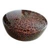 Tsugaru-nuri Craftwork Circular Lacquerware with Lid Confectionery Bowl Confectionery Box Small Item