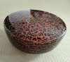 Tsugaru-nuri Craftwork Circular Lacquerware with Lid Confectionery Bowl Confectionery Box Small Item - 2