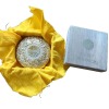 24K GP Vermilion Inkpad with Chrysanthemum Imperial Crest, Commemorative Craft for the Emperor's
