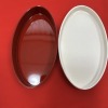 Meguro Gajoen Lacquerware Oval Box - 4