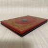 Preserved Item: Retro Lacquer Painting with Floral Pattern, Address Book, Paisley Design, Gold - 5